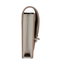 Hermes Roulis Slim Wallet Gris Perle Evercolor Palladium Hardware