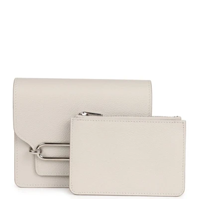 Hermes Roulis Slim Wallet Gris Perle Evercolor Palladium Hardware