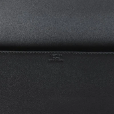 Hermes Shadow Kelly Cut Black Swift Calfskin Hermes Shadow Kelly Cut Black Swift Calfskin