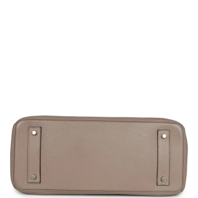 Hermes Shoulder Birkin 42 JPG Gris Tourterelle Clemence Palladium Hardware