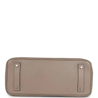 Hermes Shoulder Birkin 42 JPG Gris Tourterelle Clemence Palladium Hardware