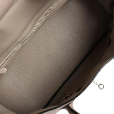 Hermes Shoulder Birkin 42 JPG Gris Tourterelle Clemence Palladium Hardware