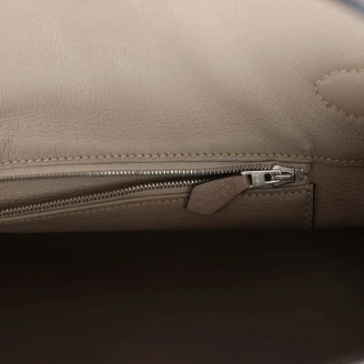 Hermes Shoulder Birkin 42 JPG Gris Tourterelle Clemence Palladium Hardware