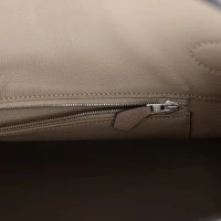 Hermes Shoulder Birkin 42 JPG Gris Tourterelle Clemence Palladium Hardware