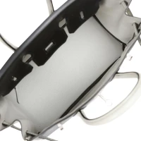 Hermes Special Order (HSS) Birkin 25 Black and Gris Perle Chèvre Brushed Palladium Hardware Hermes Special Order (HSS) Birkin 25 Black and Gris Perle Chèvre Brushed Palladium Hardware