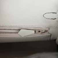 Hermes Special Order (HSS) Birkin 25 Black and Gris Perle Chèvre Brushed Palladium Hardware Hermes Special Order (HSS) Birkin 25 Black and Gris Perle Chèvre Brushed Palladium Hardware