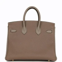 Hermes Special Order (HSS) Birkin 25 Etoupe and Etain Togo Brushed Gold Hardware Hermes Special Order (HSS) Birkin 25 Etoupe and Etain Togo Brushed Gold Hardware
