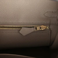 Hermes Special Order (HSS) Birkin 25 Etoupe and Etain Togo Brushed Gold Hardware Hermes Special Order (HSS) Birkin 25 Etoupe and Etain Togo Brushed Gold Hardware