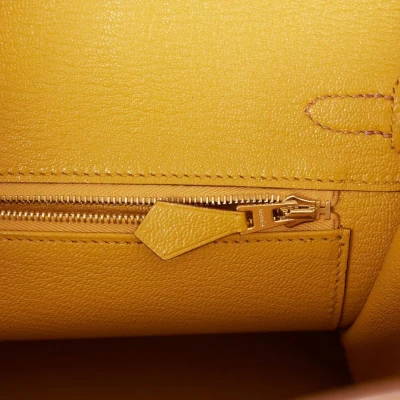 Hermes Special Order (HSS) Birkin 25 Gold and Jaune Ambre Togo Brushed Gold Hardware Hermes Special Order (HSS) Birkin 25 Gold and Jaune Ambre Togo Brushed Gold Hardware