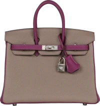 Hermes Special Order (HSS) Birkin 25 Gris Asphalte and Anenome Togo Brushed Palladium Hardware Hermes Special Order (HSS) Birkin 25 Gris Asphalte and Anenome Togo Brushed Palladium Hardware