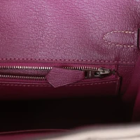 Hermes Special Order (HSS) Birkin 25 Gris Asphalte and Anenome Togo Brushed Palladium Hardware Hermes Special Order (HSS) Birkin 25 Gris Asphalte and Anenome Togo Brushed Palladium Hardware
