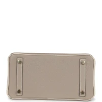 Hermes Special Order (HSS) Birkin 25 Gris Asphalte and Craie Togo Brushed Gold Hardware Hermes Special Order (HSS) Birkin 25 Gris Asphalte and Craie Togo Brushed Gold Hardware