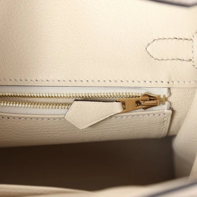 Hermes Special Order (HSS) Birkin 25 Gris Asphalte and Craie Togo Brushed Gold Hardware Hermes Special Order (HSS) Birkin 25 Gris Asphalte and Craie Togo Brushed Gold Hardware