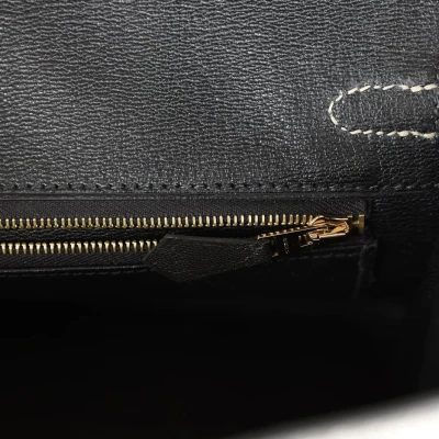 Hermes Special Order (HSS) Birkin 25 Gris Perle and Black Matte Alligator Mississippienis Brushed Gold Hardware Hermes Special Order (HSS) Birkin 25 Gris Perle and Black Matte Alligator Mississippienis Brushed Gold Hardware
