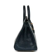 Hermes Special Order (HSS) Birkin 25 Gris Perle and Vert Rousseau Matte Alligator Brushed Gold Hardware Hermes Special Order (HSS) Birkin 25 Gris Perle and Vert Rousseau Matte Alligator Brushed Gold Hardware