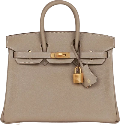 Hermes Special Order (HSS) Birkin 25 Gris Tourterelle Verso Chevre Brushed Gold Hardware Hermes Special Order (HSS) Birkin 25 Gris Tourterelle Verso Chevre Brushed Gold Hardware
