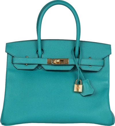 Hermes Special Order (HSS) Birkin 30 Bleu Paon Epsom Gold Hardware Hermes Special Order (HSS) Birkin 30 Bleu Paon Epsom Gold Hardware