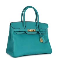 Hermes Special Order (HSS) Birkin 30 Bleu Paon Epsom Gold Hardware Hermes Special Order (HSS) Birkin 30 Bleu Paon Epsom Gold Hardware