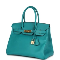 Hermes Special Order (HSS) Birkin 30 Bleu Paon Epsom Gold Hardware Hermes Special Order (HSS) Birkin 30 Bleu Paon Epsom Gold Hardware