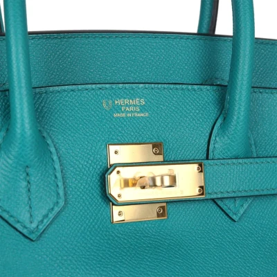 Hermes Special Order (HSS) Birkin 30 Bleu Paon Epsom Gold Hardware Hermes Special Order (HSS) Birkin 30 Bleu Paon Epsom Gold Hardware