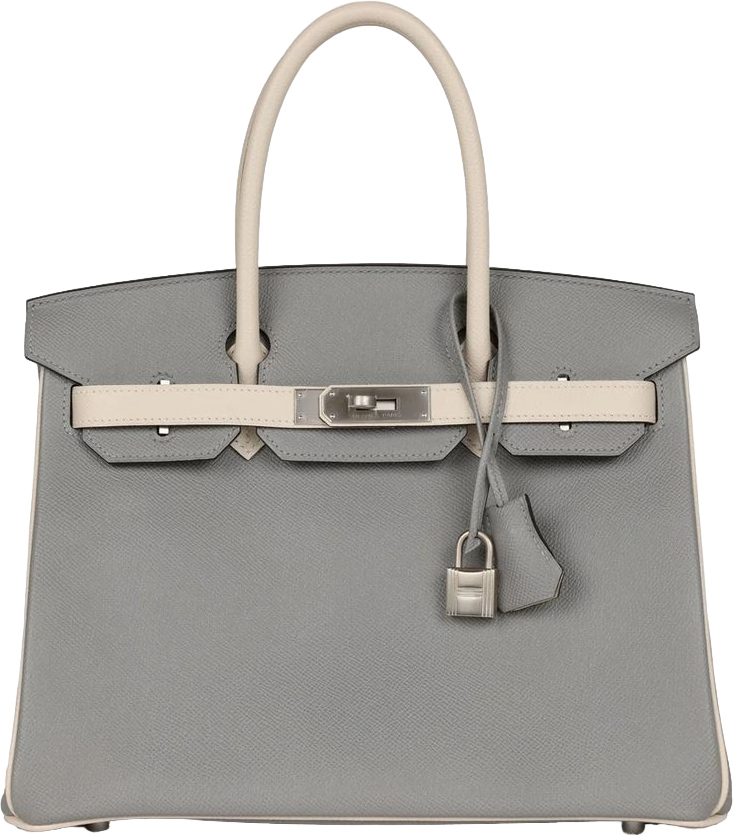 Hermes Special Order (HSS) Birkin 30 Gris Mouette and Craie Epsom Brushed Palladium Hardware