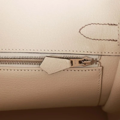 Hermes Special Order (HSS) Birkin 30 Gris Tourterelle and Craie Togo Palladium Hardware Hermes Special Order (HSS) Birkin 30 Gris Tourterelle and Craie Togo Palladium Hardware
