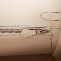 Hermes Special Order (HSS) Birkin 30 Gris Tourterelle and Craie Togo Palladium Hardware Hermes Special Order (HSS) Birkin 30 Gris Tourterelle and Craie Togo Palladium Hardware