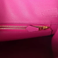 Hermes Special Order (HSS) Birkin 30 Rose Pourpre and Gris Agate Ostrich Brushed Gold Hardware Hermes Special Order (HSS) Birkin 30 Rose Pourpre and Gris Agate Ostrich Brushed Gold Hardware