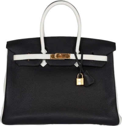 Hermes Special Order (HSS) Birkin 35 Black and White Clemence Gold Hardware Hermes Special Order (HSS) Birkin 35 Black and White Clemence Gold Hardware