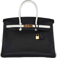 Hermes Special Order (HSS) Birkin 35 Black and White Clemence Gold Hardware Hermes Special Order (HSS) Birkin 35 Black and White Clemence Gold Hardware