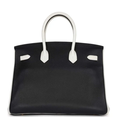 Hermes Special Order (HSS) Birkin 35 Black and White Clemence Gold Hardware Hermes Special Order (HSS) Birkin 35 Black and White Clemence Gold Hardware