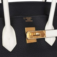 Hermes Special Order (HSS) Birkin 35 Black and White Clemence Gold Hardware Hermes Special Order (HSS) Birkin 35 Black and White Clemence Gold Hardware