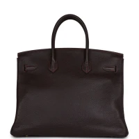 Hermes Special Order (HSS) Birkin 35 Havane Buffalo Brushed Gold Hardware