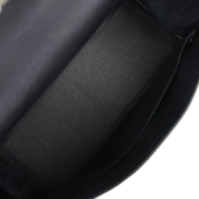 Hermes Special Order (HSS) Kelly Retourne 32 Black and Anemone Togo Brushed Palladium Hardware Hermes Special Order (HSS) Kelly Retourne 32 Black and Anemone Togo Brushed Palladium Hardware