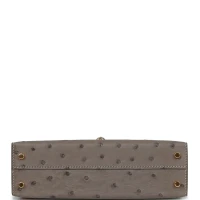 Hermes Special Order (HSS) Kelly Sellier 20 Gris Tourterelle and Beton Ostrich Permabrass Hardware Hermes Special Order (HSS) Kelly Sellier 20 Gris Tourterelle and Beton Ostrich Permabrass Hardware