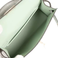 Hermes Special Order (HSS) Kelly Sellier 20 Vert D'Eau and Gris Perle Matte Alligator Permabrass Hardware Hermes Special Order (HSS) Kelly Sellier 20 Vert D'Eau and Gris Perle Matte Alligator Permabrass Hardware