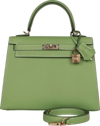 Hermes Special Order (HSS) Kelly Sellier 25 Vert Criquet Epsom Permabrass Hardware Hermes Special Order (HSS) Kelly Sellier 25 Vert Criquet Epsom Permabrass Hardware