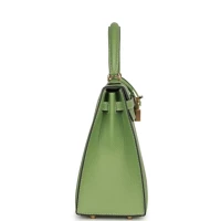 Hermes Special Order (HSS) Kelly Sellier 25 Vert Criquet Epsom Permabrass Hardware Hermes Special Order (HSS) Kelly Sellier 25 Vert Criquet Epsom Permabrass Hardware