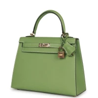 Hermes Special Order (HSS) Kelly Sellier 25 Vert Criquet Epsom Permabrass Hardware Hermes Special Order (HSS) Kelly Sellier 25 Vert Criquet Epsom Permabrass Hardware