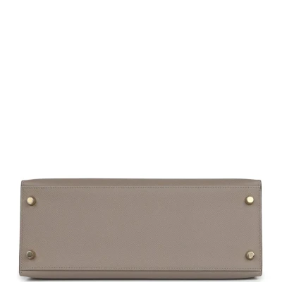 Hermes Special Order (HSS) Kelly Sellier 28 Gris Asphalte Verso Epsom Brushed Gold Hardware Hermes Special Order (HSS) Kelly Sellier 28 Gris Asphalte Verso Epsom Brushed Gold Hardware