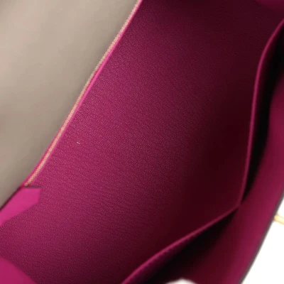 Hermes Special Order (HSS) Kelly Sellier 28 Gris Asphalte Verso Epsom Brushed Gold Hardware Hermes Special Order (HSS) Kelly Sellier 28 Gris Asphalte Verso Epsom Brushed Gold Hardware