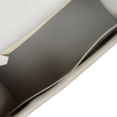 Hermes Special Order (HSS) Kelly Sellier 28 Gris Mouette and Rose Azalee Epsom Brushed Gold Hardware Hermes Special Order (HSS) Kelly Sellier 28 Gris Mouette and Rose Azalee Epsom Brushed Gold Hardware