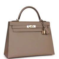 Hermes Special Order (HSS) Kelly Sellier 32 Gris Asphalte Verso Epsom Permabrass Hardware Hermes Special Order (HSS) Kelly Sellier 32 Gris Asphalte Verso Epsom Permabrass Hardware