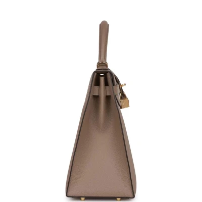 Hermes Special Order (HSS) Kelly Sellier 32 Gris Asphalte Verso Epsom Permabrass Hardware Hermes Special Order (HSS) Kelly Sellier 32 Gris Asphalte Verso Epsom Permabrass Hardware