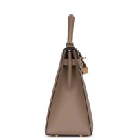 Hermes Special Order (HSS) Kelly Sellier 32 Gris Asphalte Verso Epsom Permabrass Hardware Hermes Special Order (HSS) Kelly Sellier 32 Gris Asphalte Verso Epsom Permabrass Hardware