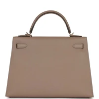 Hermes Special Order (HSS) Kelly Sellier 32 Gris Asphalte Verso Epsom Permabrass Hardware Hermes Special Order (HSS) Kelly Sellier 32 Gris Asphalte Verso Epsom Permabrass Hardware