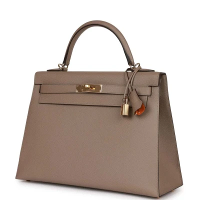 Hermes Special Order (HSS) Kelly Sellier 32 Gris Asphalte Verso Epsom Permabrass Hardware Hermes Special Order (HSS) Kelly Sellier 32 Gris Asphalte Verso Epsom Permabrass Hardware