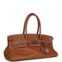 Preowned Hermes Shoulder Birkin 42 JPG Gold Clemence Palladium Hardware