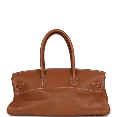 Preowned Hermes Shoulder Birkin 42 JPG Gold Clemence Palladium Hardware