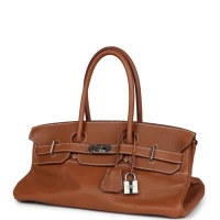 Preowned Hermes Shoulder Birkin 42 JPG Gold Clemence Palladium Hardware